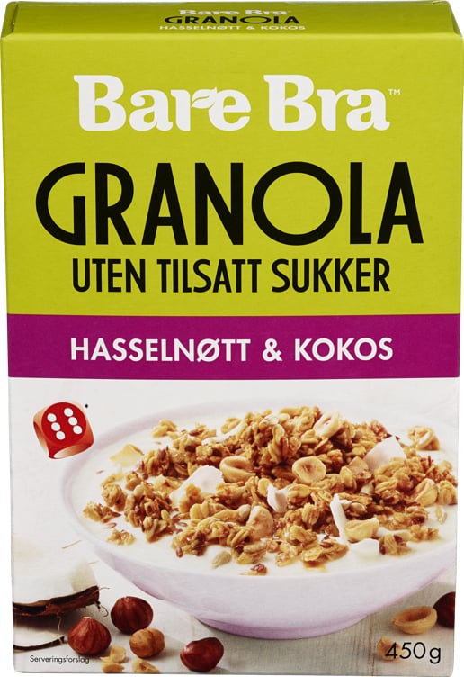 Granola hasselnøtt & kokos   450g