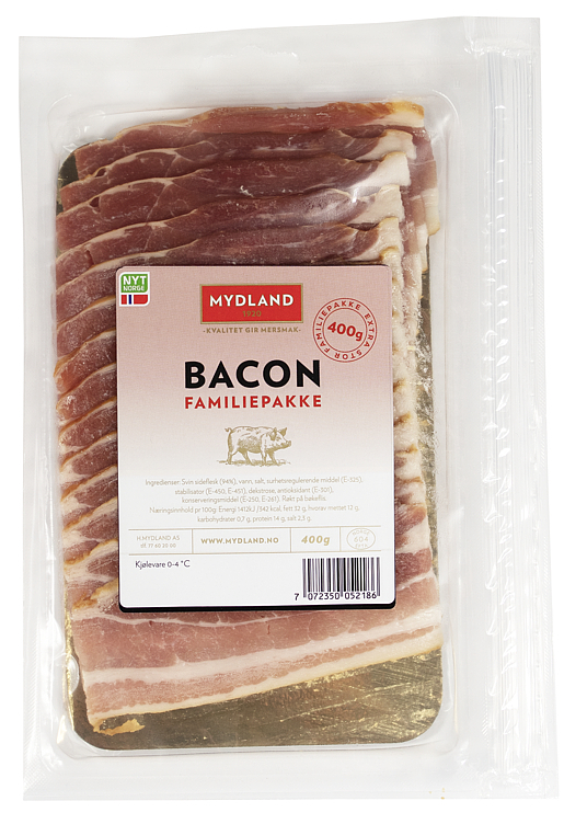 Bacon skivet  400gr