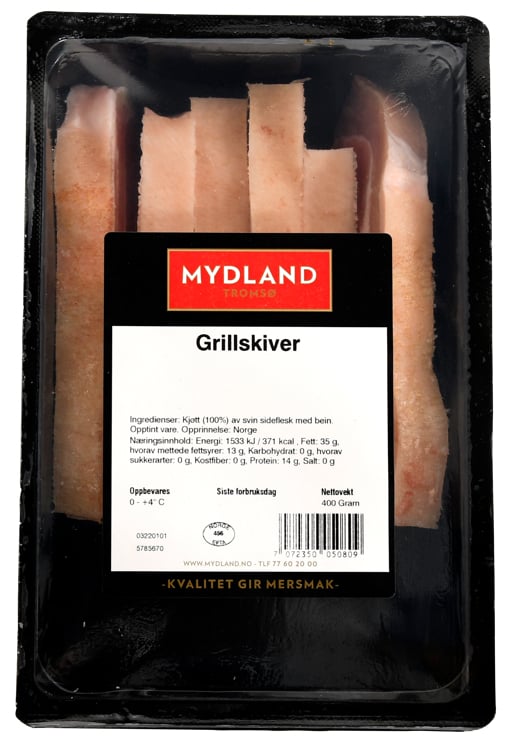 Grillskiver naturell  400g