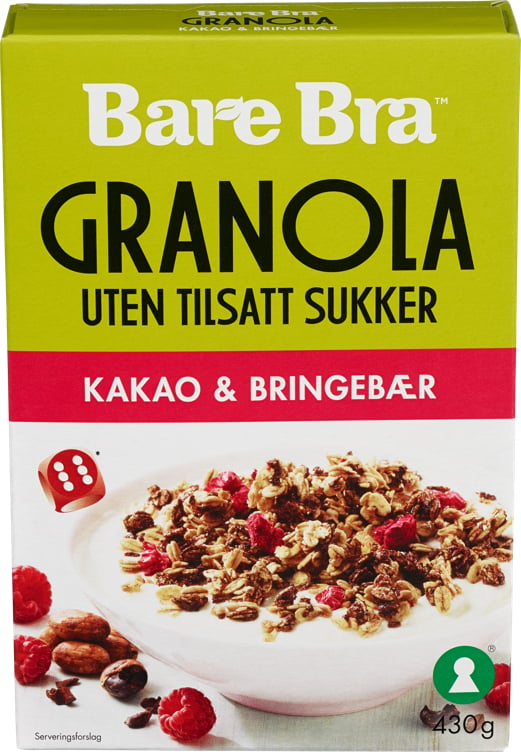 Granola kakao & bringebær   430g