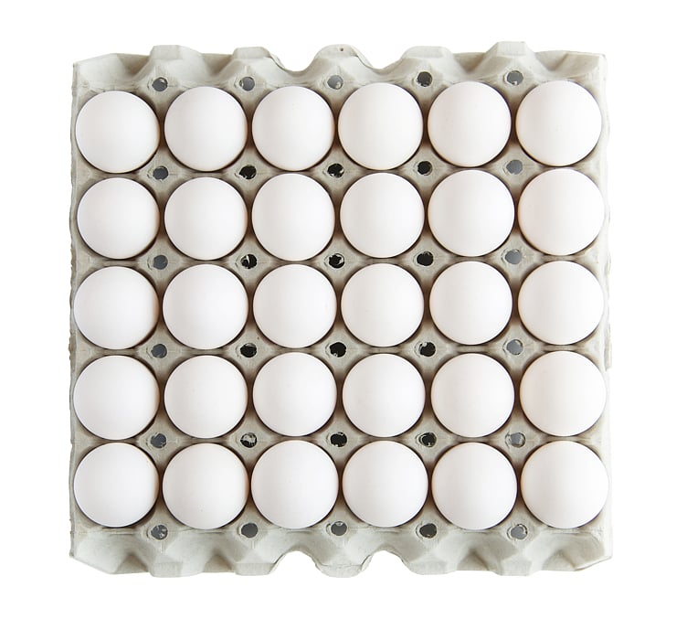 Egg fra frittgående m/l 120stk  7,56kg