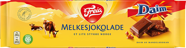 Melkesjokolade med daim 200g