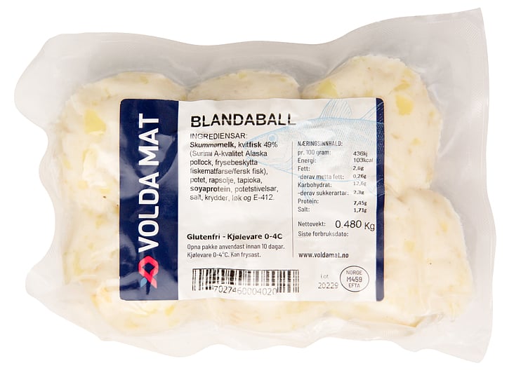 Fiskeball/blandaball i lake   480g