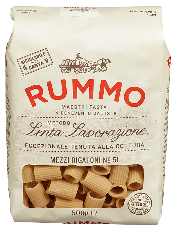 Rummo no51 mezzi rigatoni  500g