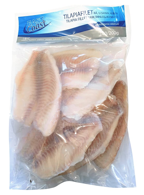 Tilapia filet 140-200 natural 800g