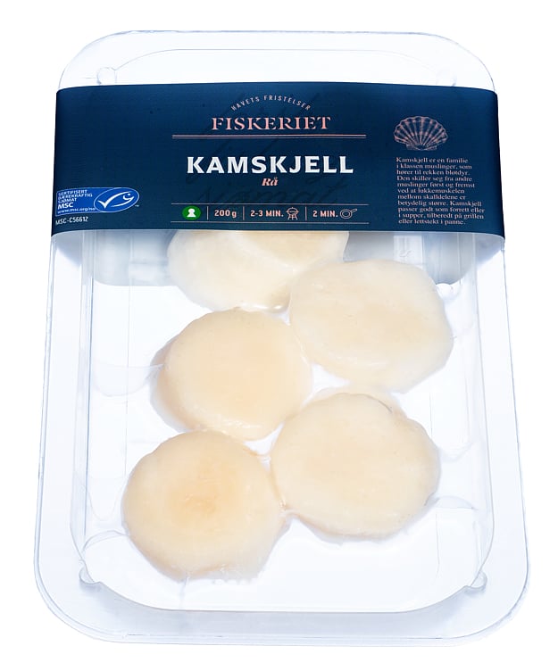 Kamskjell  200g