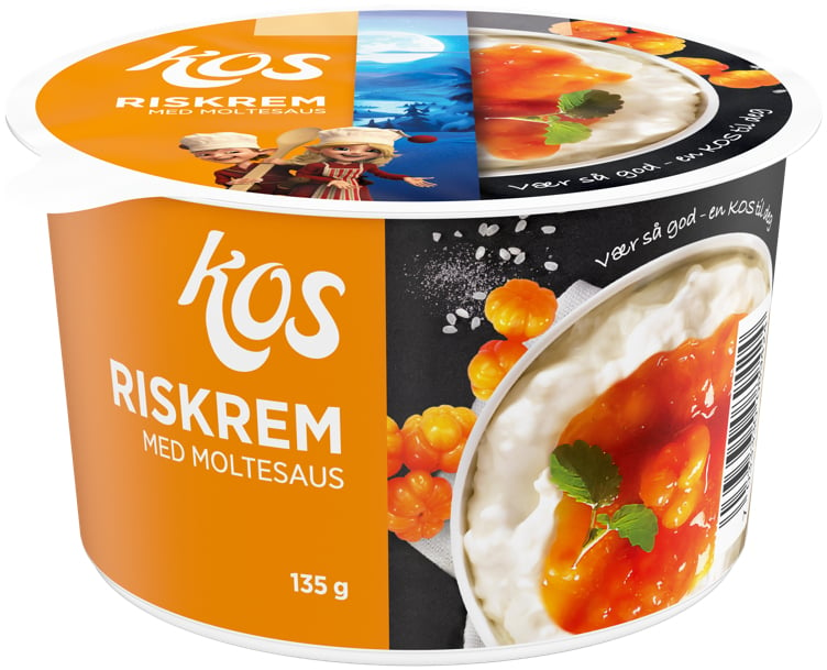 Kos riskrem med moltesaus  135g