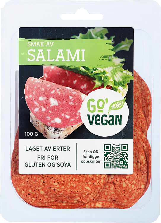 Go'vegan smak av salami 100g