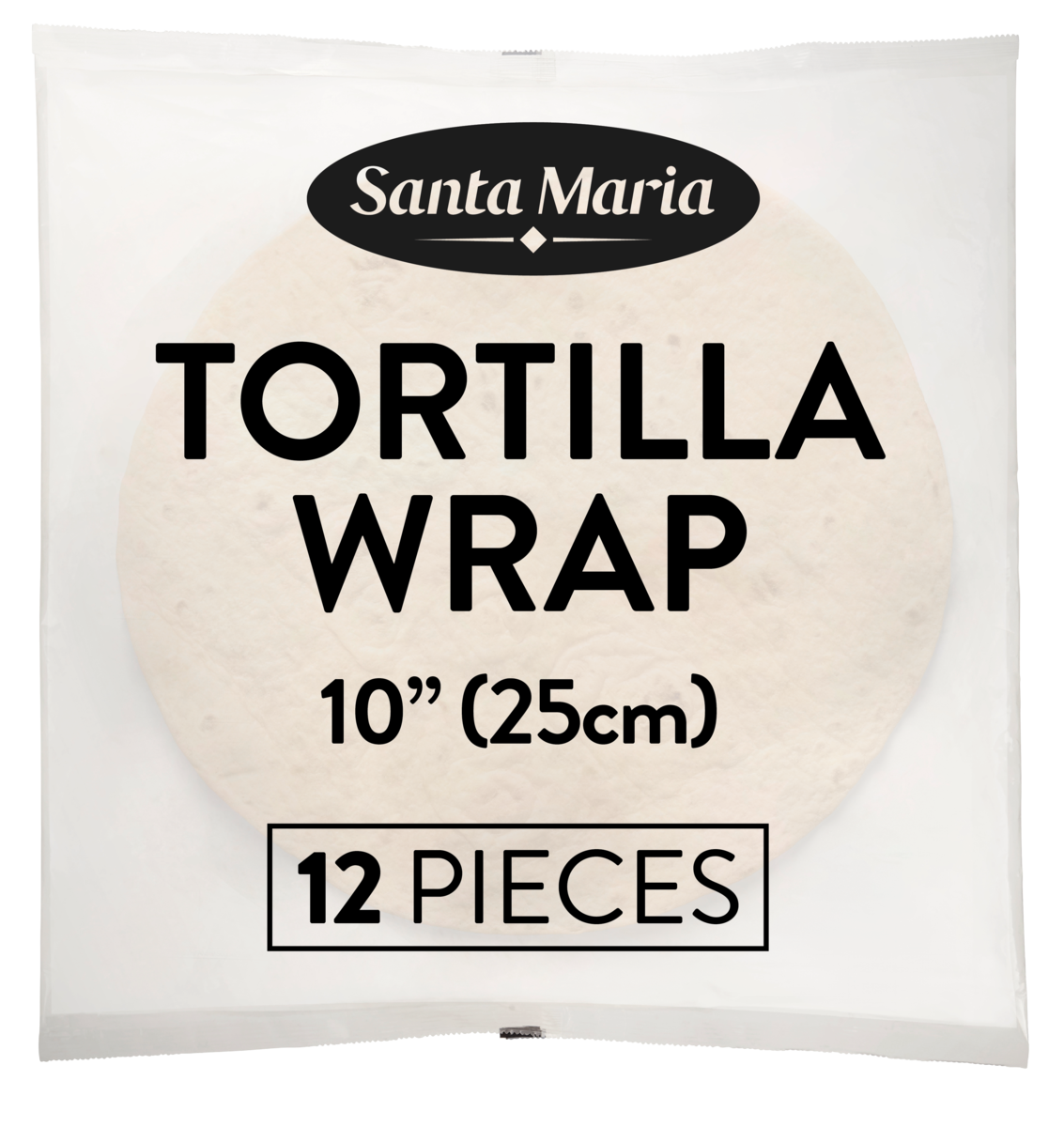 Tortilla wrap 10"  12pcs   750g