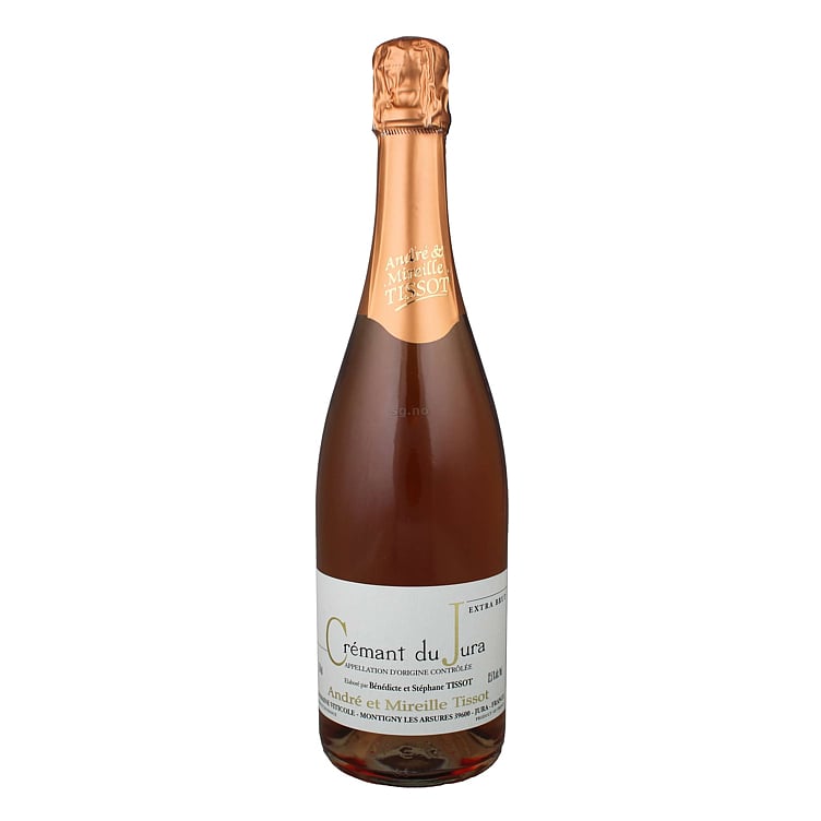 André et mireille tissot crémant du jura rosé  12,5%  75cl