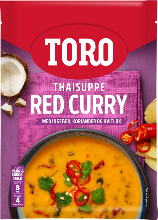 Thaisuppe red curry  84g