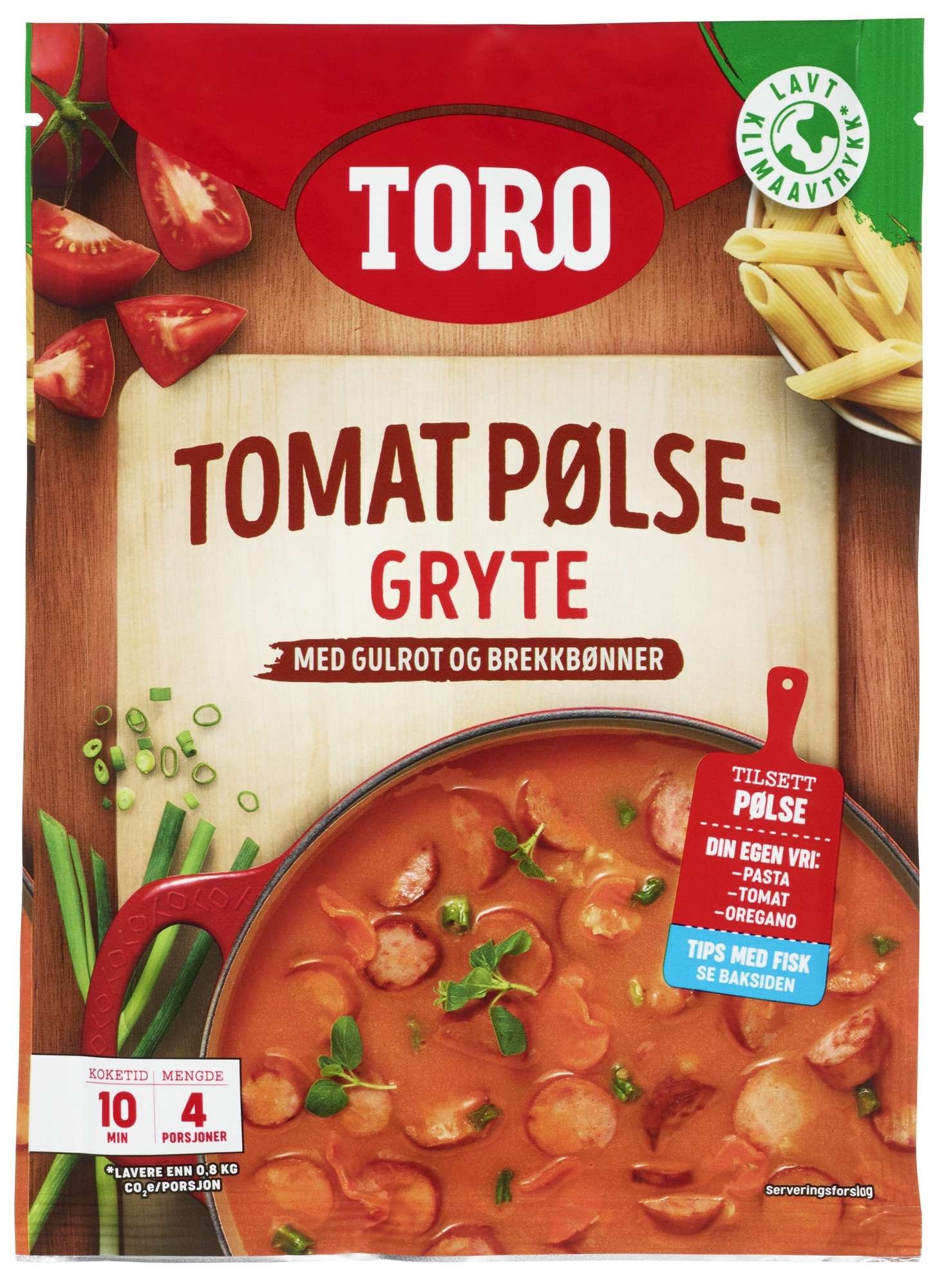 Tomat pølsegryte pose   108g