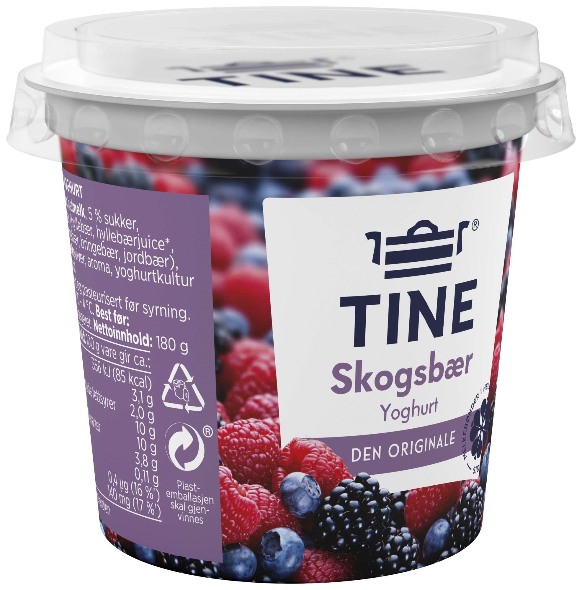 Yoghurt alltid skogsbær 180g