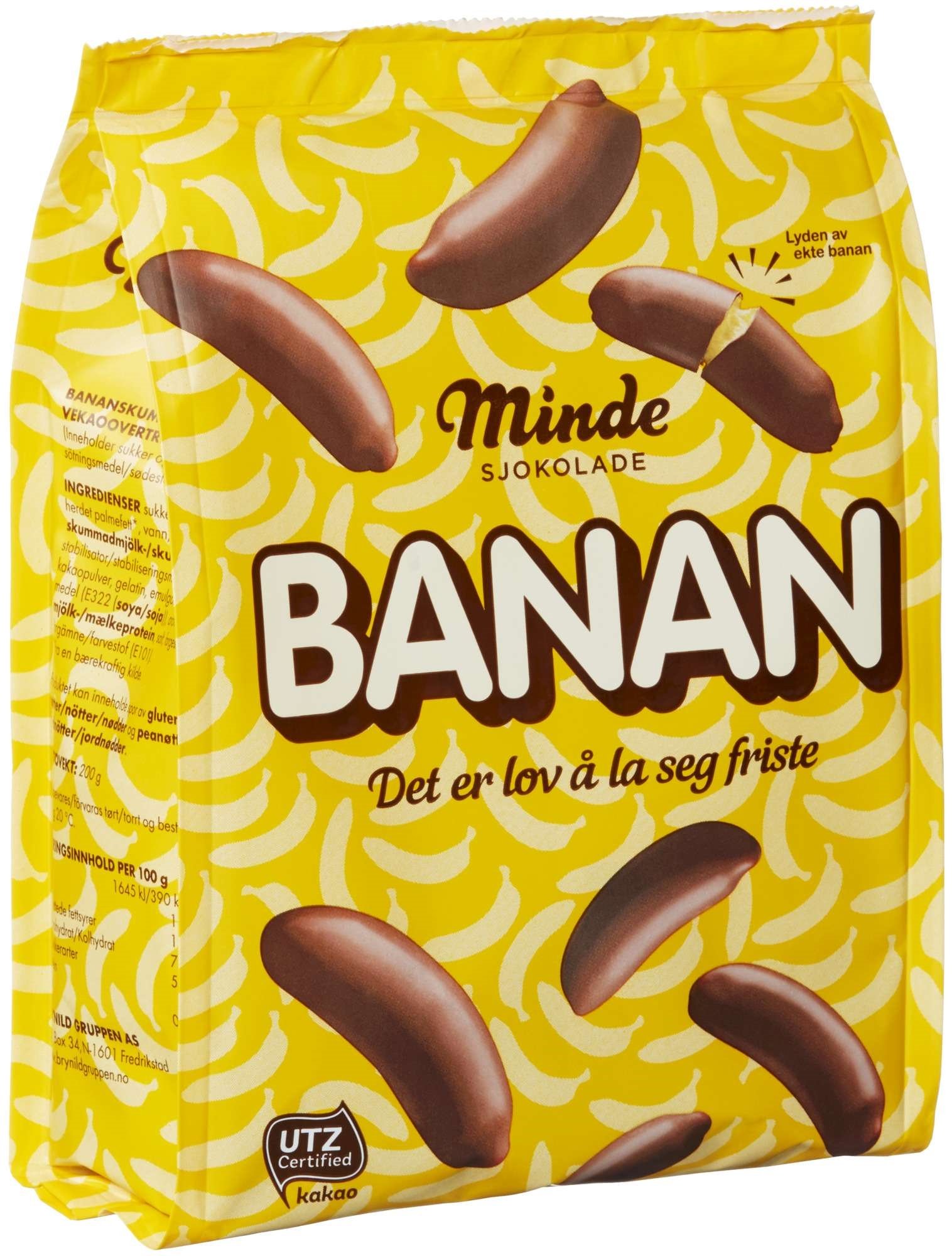 Minde sjokolade banan  t  200g