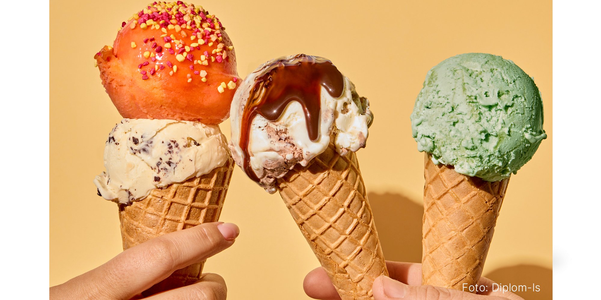 Diplom-Is rett i handlekurven